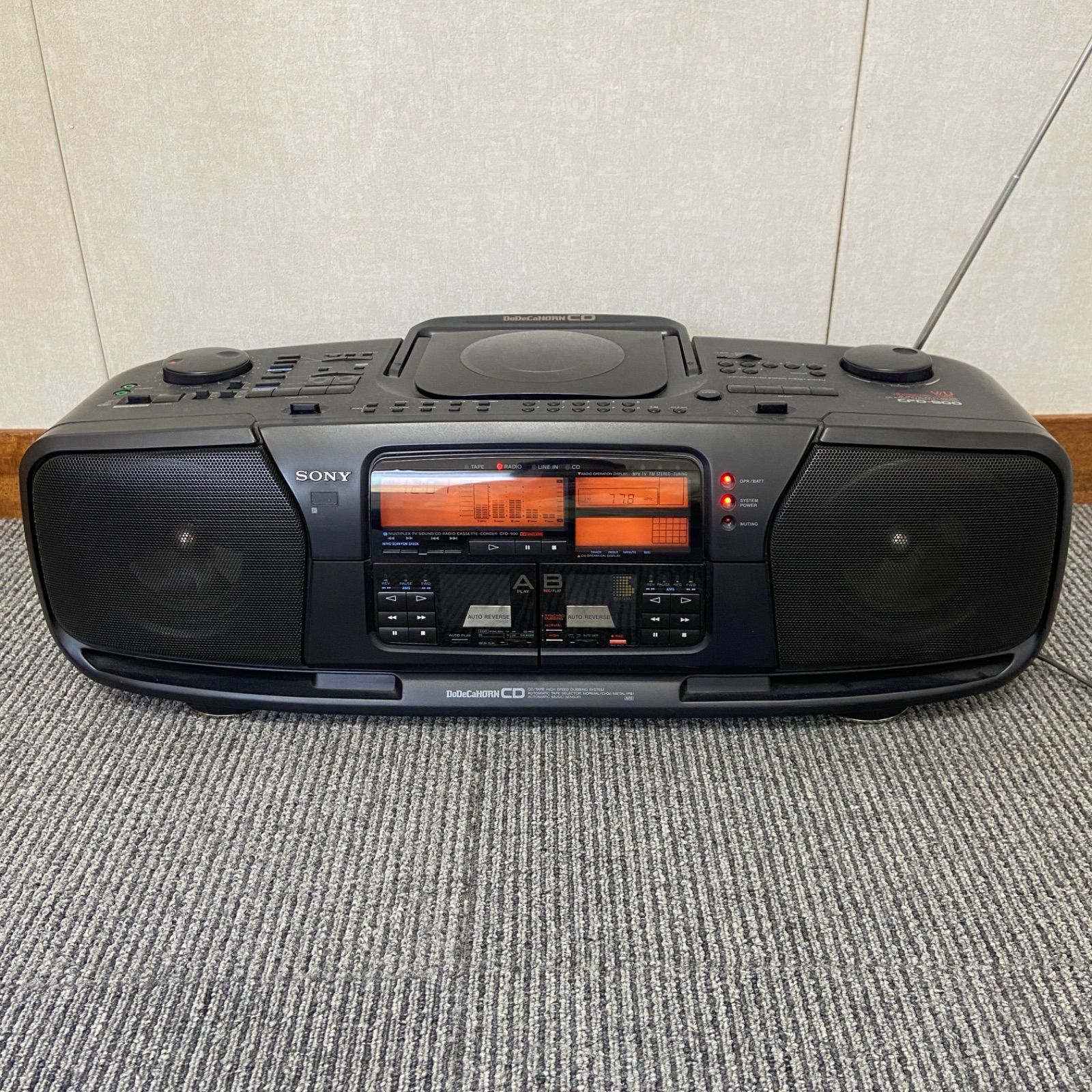 SONY CFD-900 ドデカホーン CD ラジカセ - メルカリ
