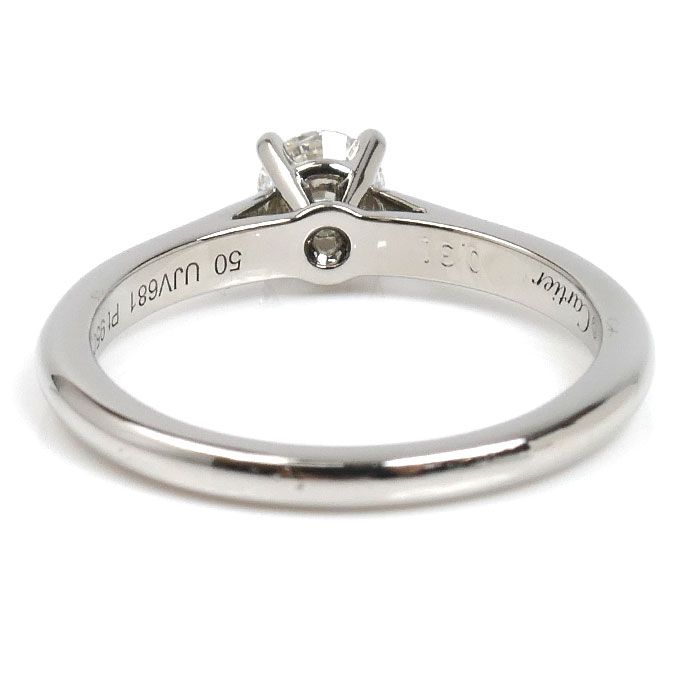 CARTIER カルティエ Pt950プラチナ ソリテール1895 リング・指輪