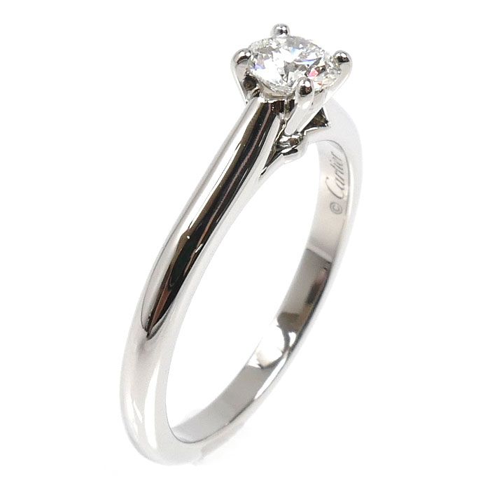 CARTIER カルティエ Pt950プラチナ ソリテール1895 リング・指輪