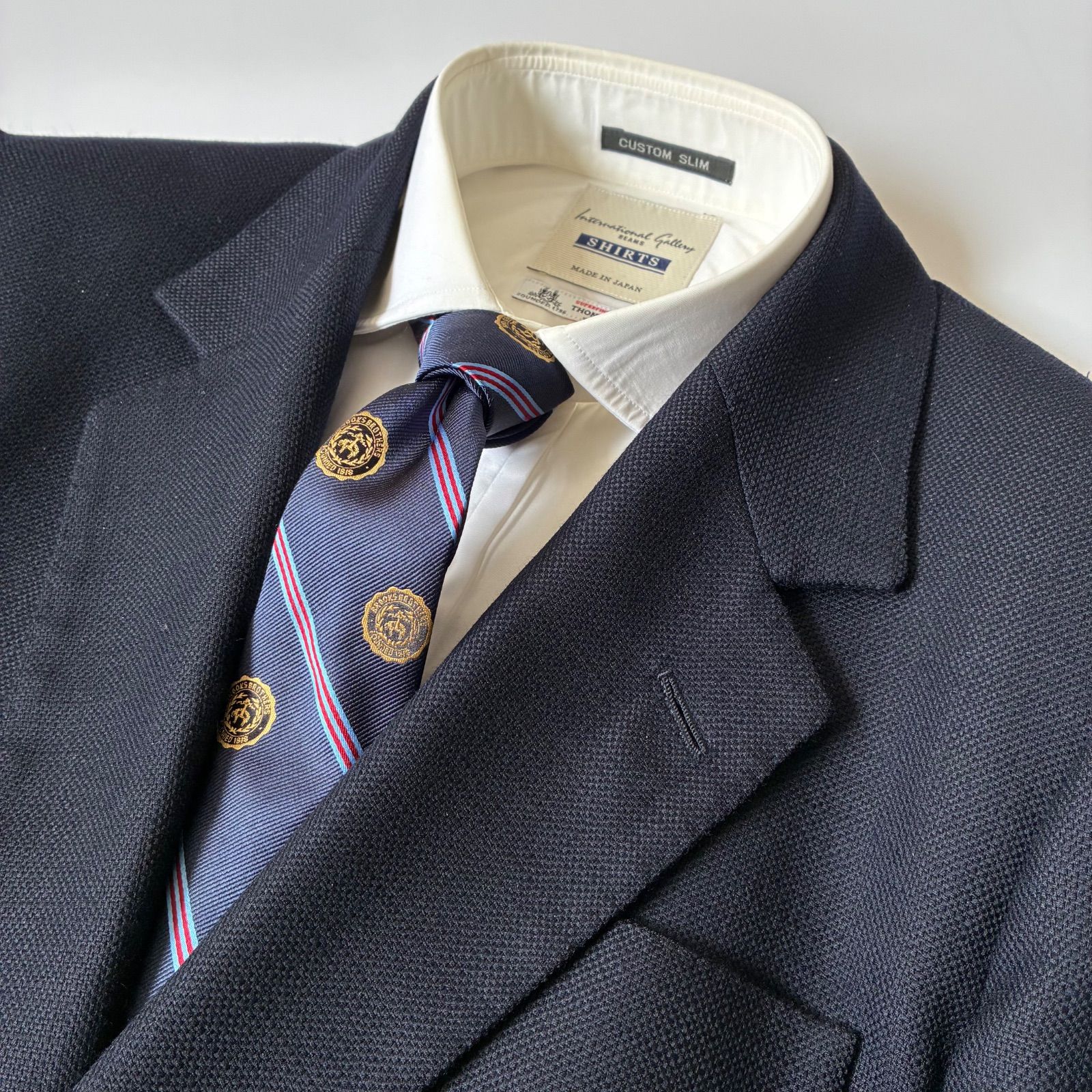 良品】 BROOKS BROTHERS / レジメンタル ストライプ ゴールデン
