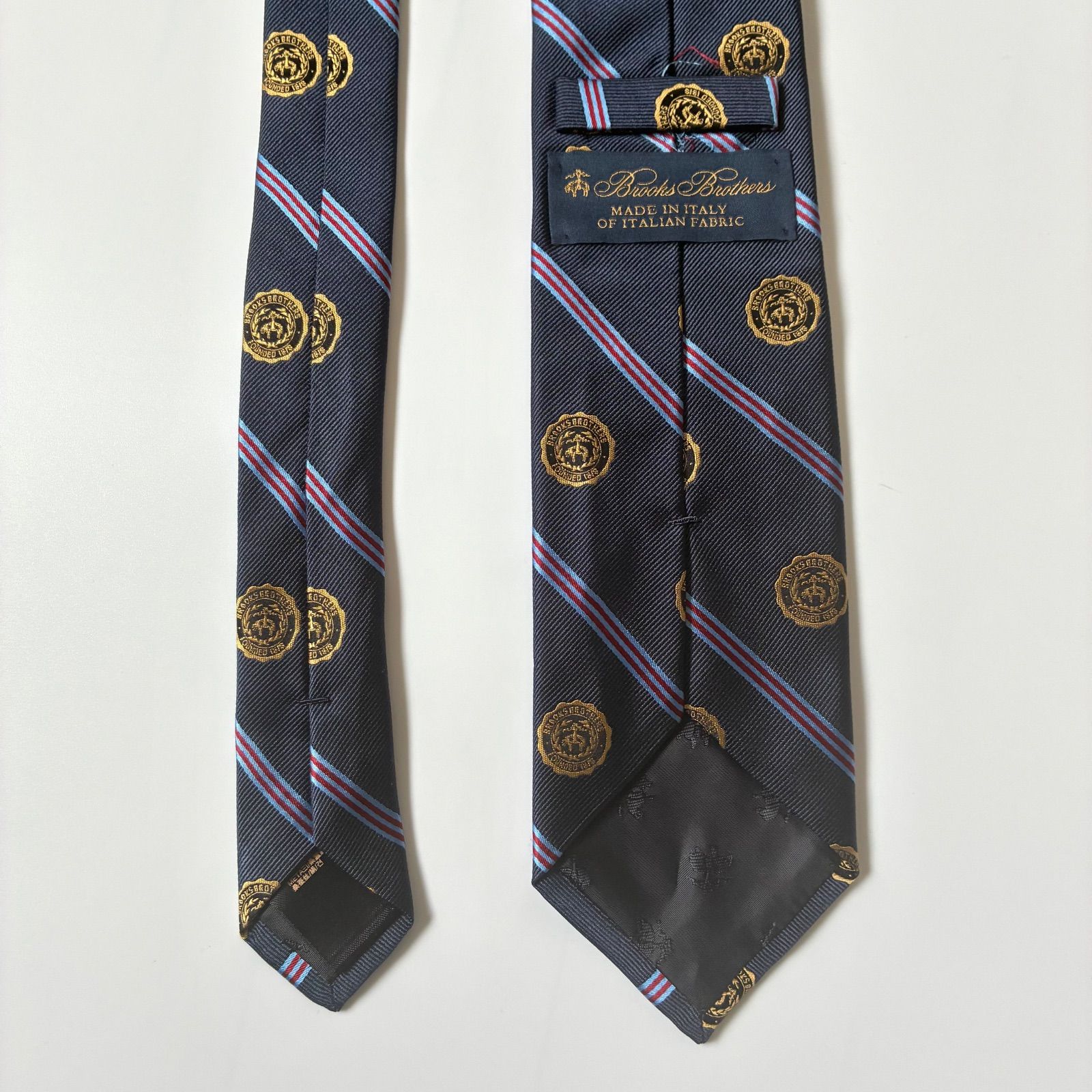 良品】 BROOKS BROTHERS / レジメンタル ストライプ ゴールデン