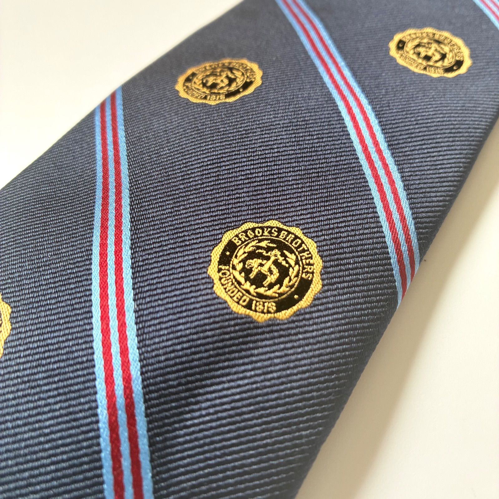 良品】 BROOKS BROTHERS / レジメンタル ストライプ ゴールデン