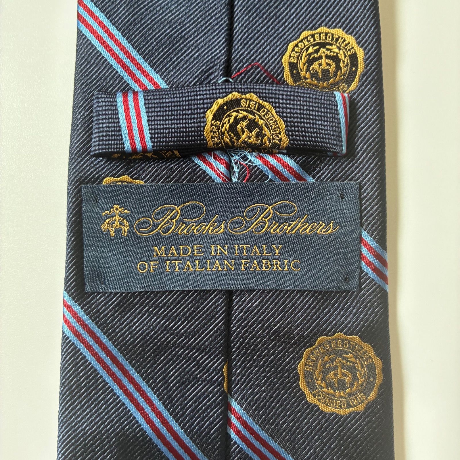良品】 BROOKS BROTHERS / レジメンタル ストライプ ゴールデン