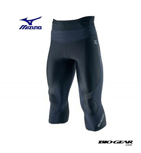 【ゆうパケットで送料無料！代金引換不可】MIZUNO ミズノ BG8000 バイオギアタイツ(セミロング) ブラック×ブラック[A60BP27790] ※配達日時指定不可商品です。