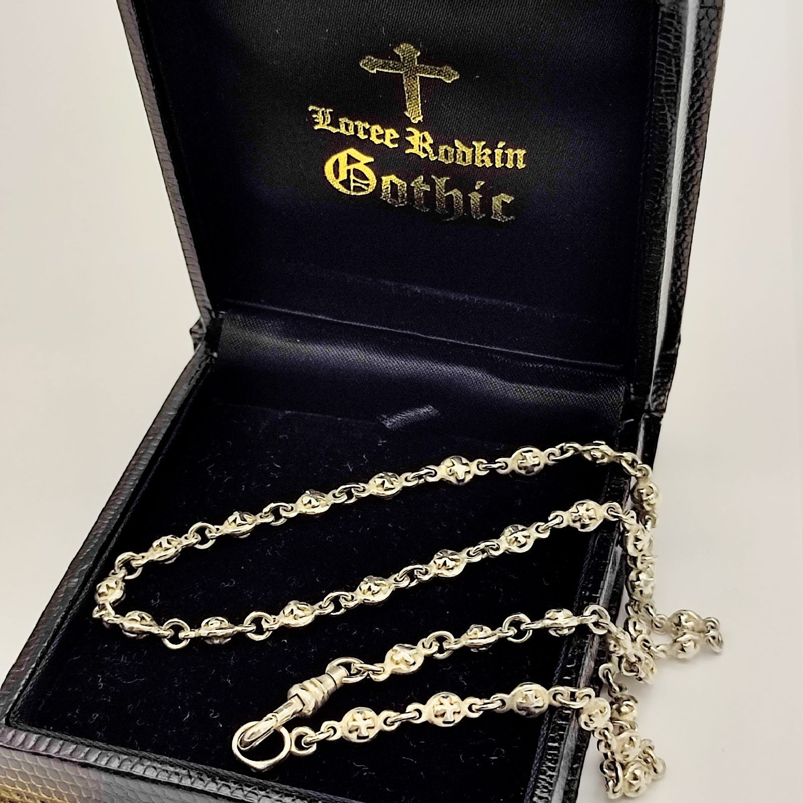 美品】ローリーロドキン Loree Rodkin ラウンドクロスチェーン 