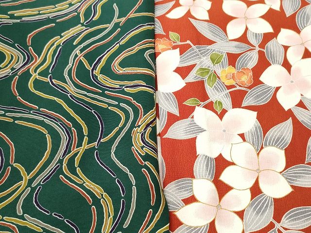 平和屋本店□着物 小紋 単衣 まとめて 20点 人物 蝶 花柄 手描き