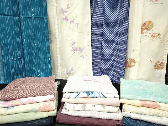 平和屋着物＊夏物　小紋　絽　萩文　洗える着物　AABE4794jd 平和屋着物＊夏物 小紋 縦絽 霞文 洗える着物 AABC1915jd 【公式通販】