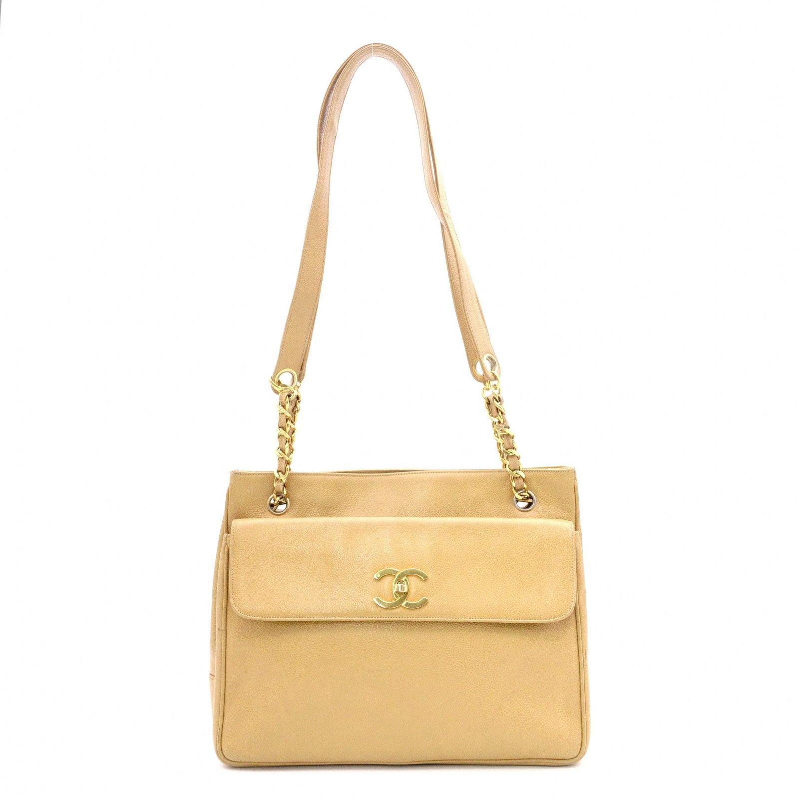 新品ショップ chanel シャネル ヴィンテージ キャビアスキン ポーチ