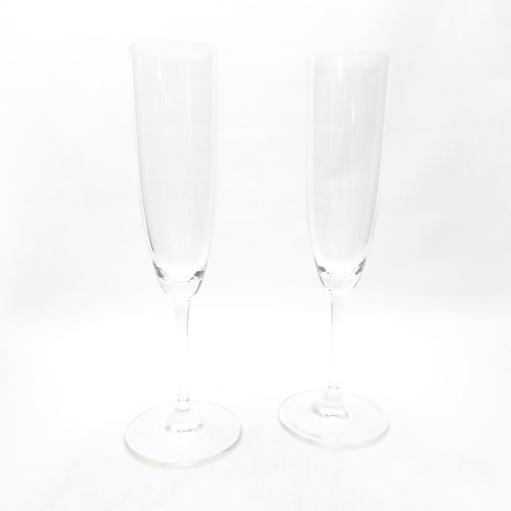 美品 RIEDEL リーデル ヴィノム シャンパーニュ・フルート シャンパングラス 2客 ペア H22.5cm 6416/08 スパークリング SC10996C