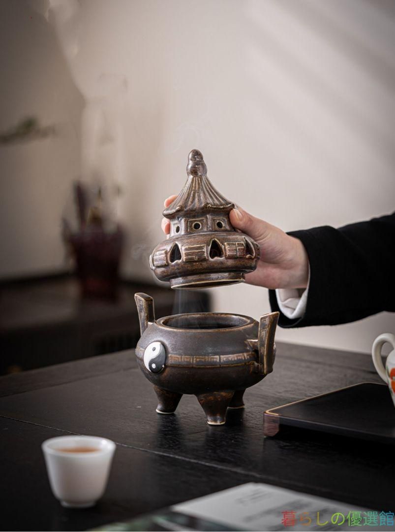 上品】磁器 太極香炉 茶道具 香道具 工芸品 美術品 置物zw427 - メルカリ