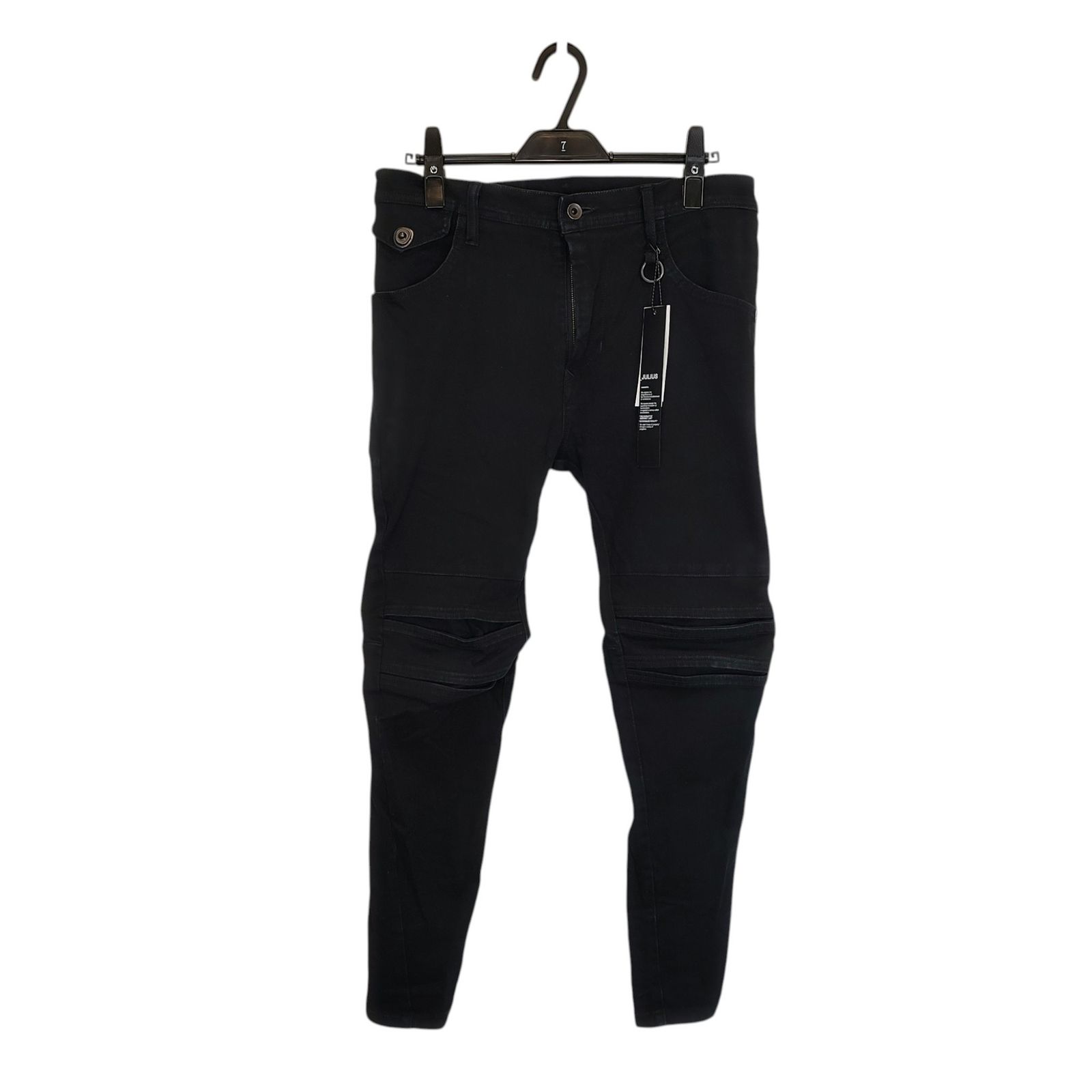 JULIUS ユリウス 21AW Cotton knit denim biker pants コットンニット