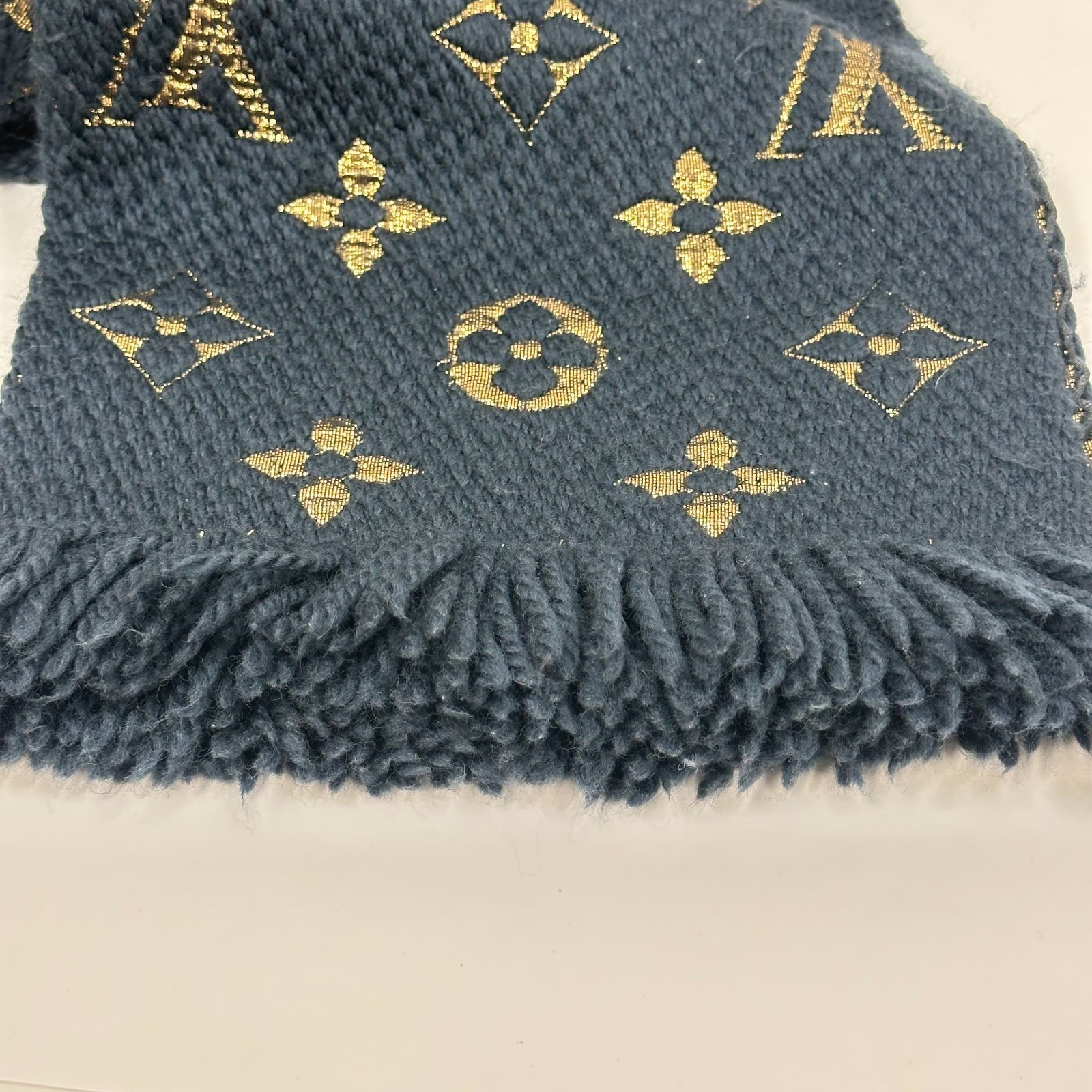 LOUIS VUITTON マフラー エシャルプロゴマニア シャイン M70815 シルク