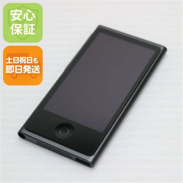 新品同様 iPod nano 第7世代 16GB ブラック 即日発送 MD481J/A MD481J
