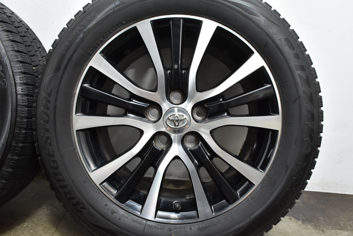 トヨタ純正 50 エスティマ ハイブリッド ブラポリ BS 215/60R17 良好品】トヨタ 50 エスティマ ハイブリッド 純正 17in 7J +50 PCD114