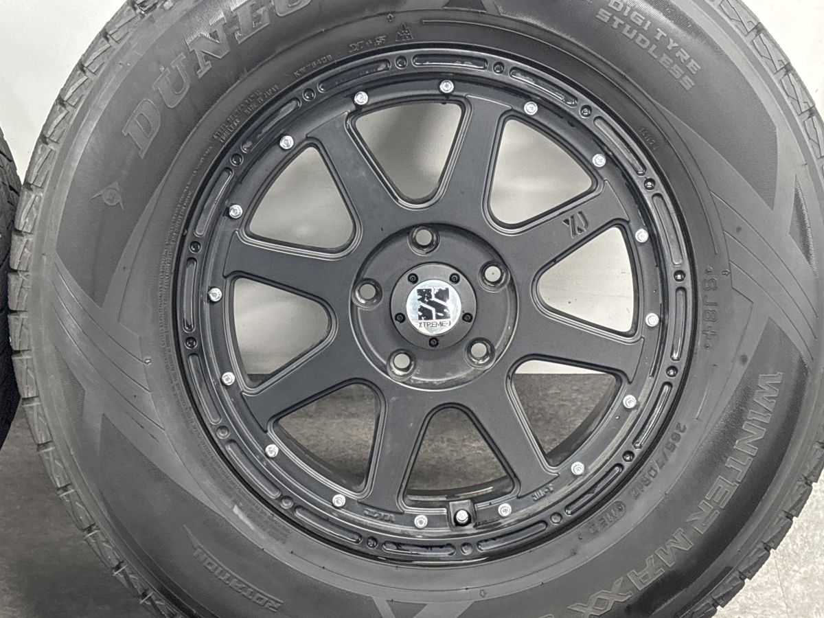 美品】XTREME-J 17in 7.5J +40 PCD127 ダンロップ ウィンターマックス 