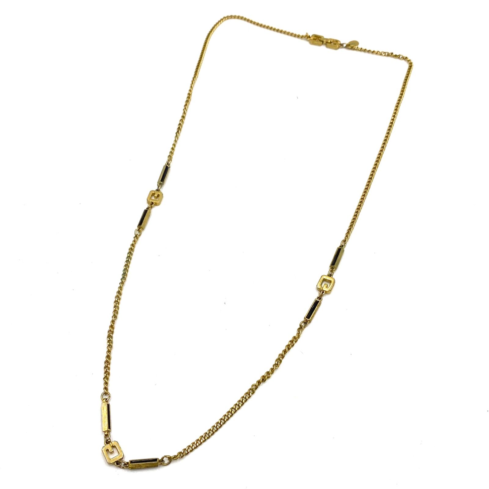 GIVENCHY ジバンシー ロングネックレス チェーン ゴールド 