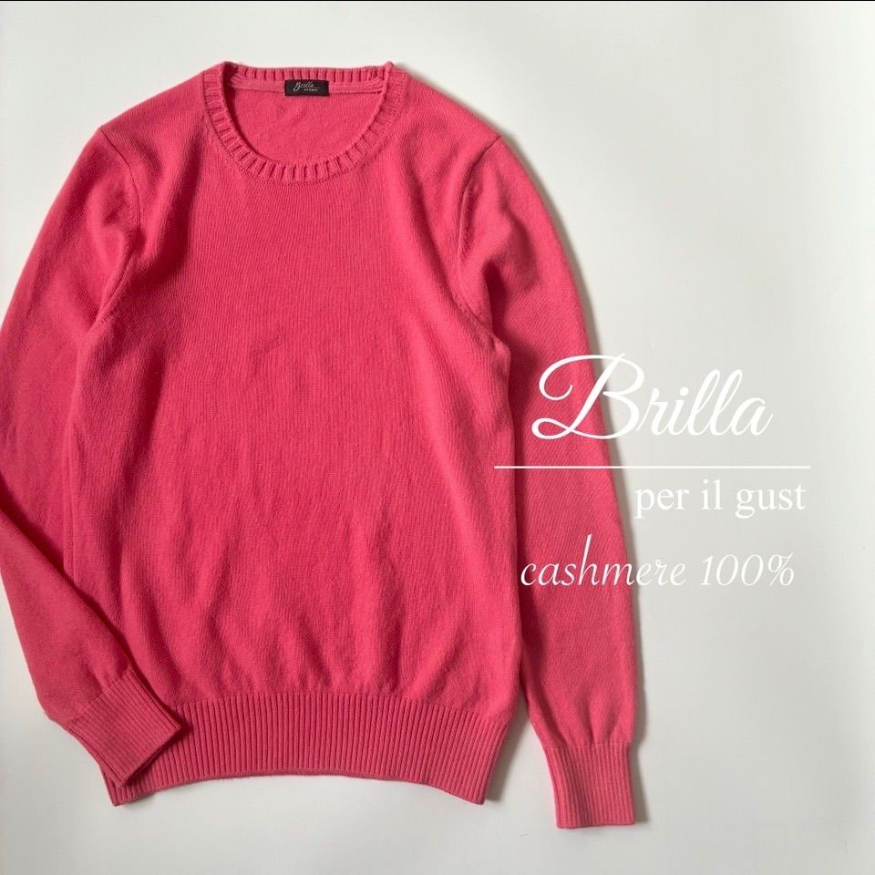 BRILLA per il gusto / カシミヤ100% クルーネックニット-販売 限定