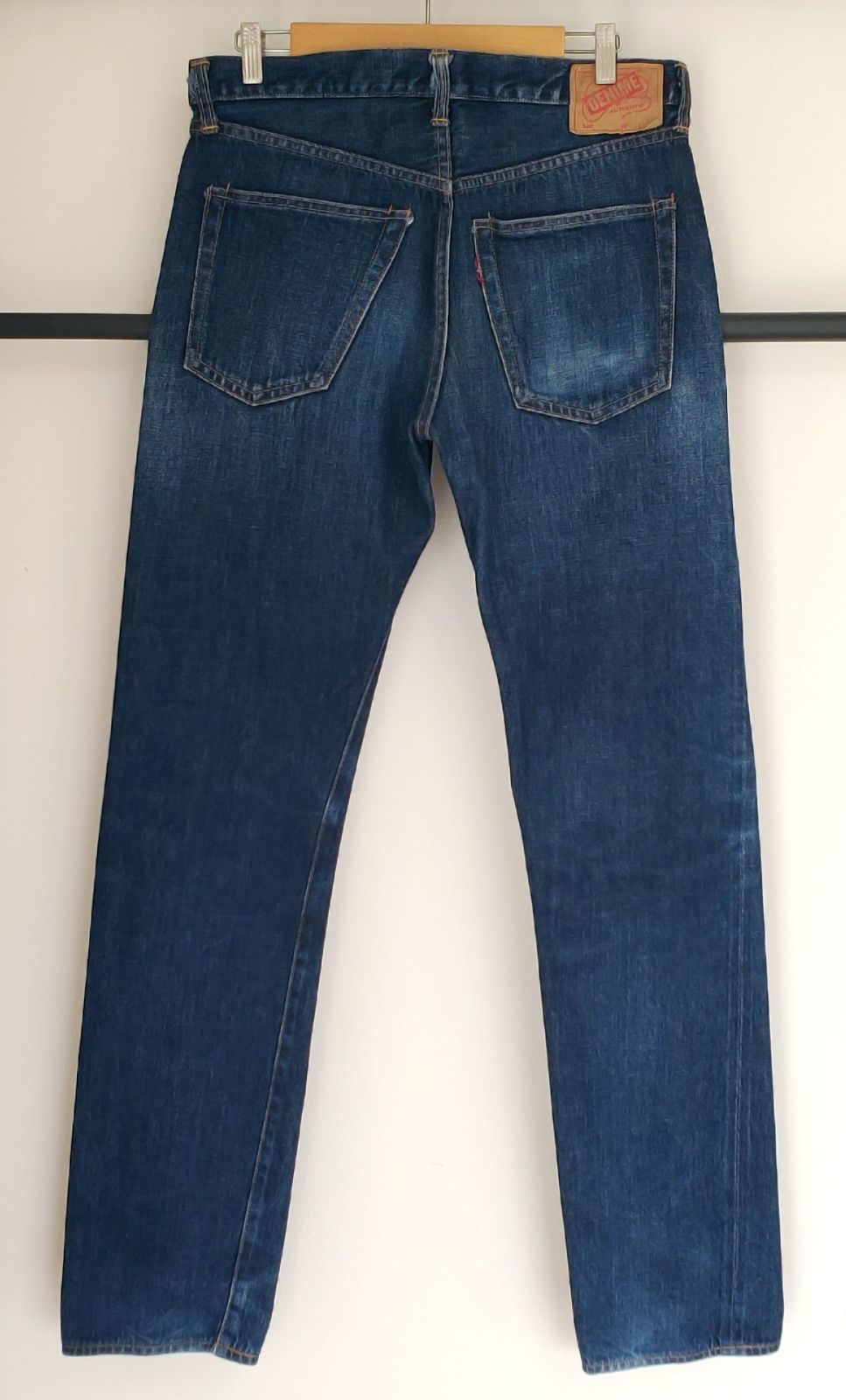 DENIME□色落ち良好 旧ドゥニーム 創設期 日本製 濃紺 セルヴィッチ