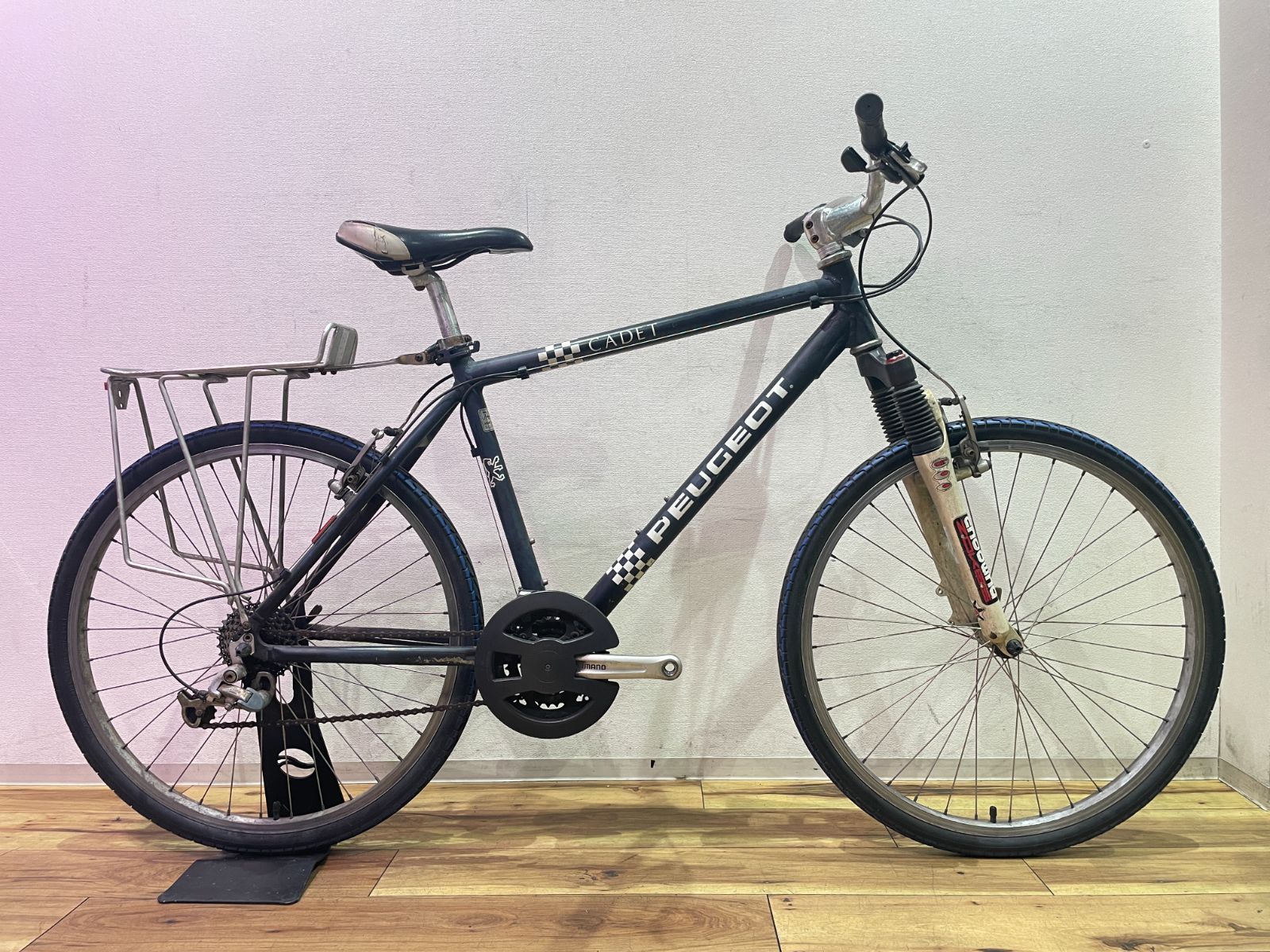【再値下げ！】OLDMTB PEUGEOT CADET 3✕7S S1547 □未整備品□PEUGEOT プジョー CADET カデット 3×8s ※後輪