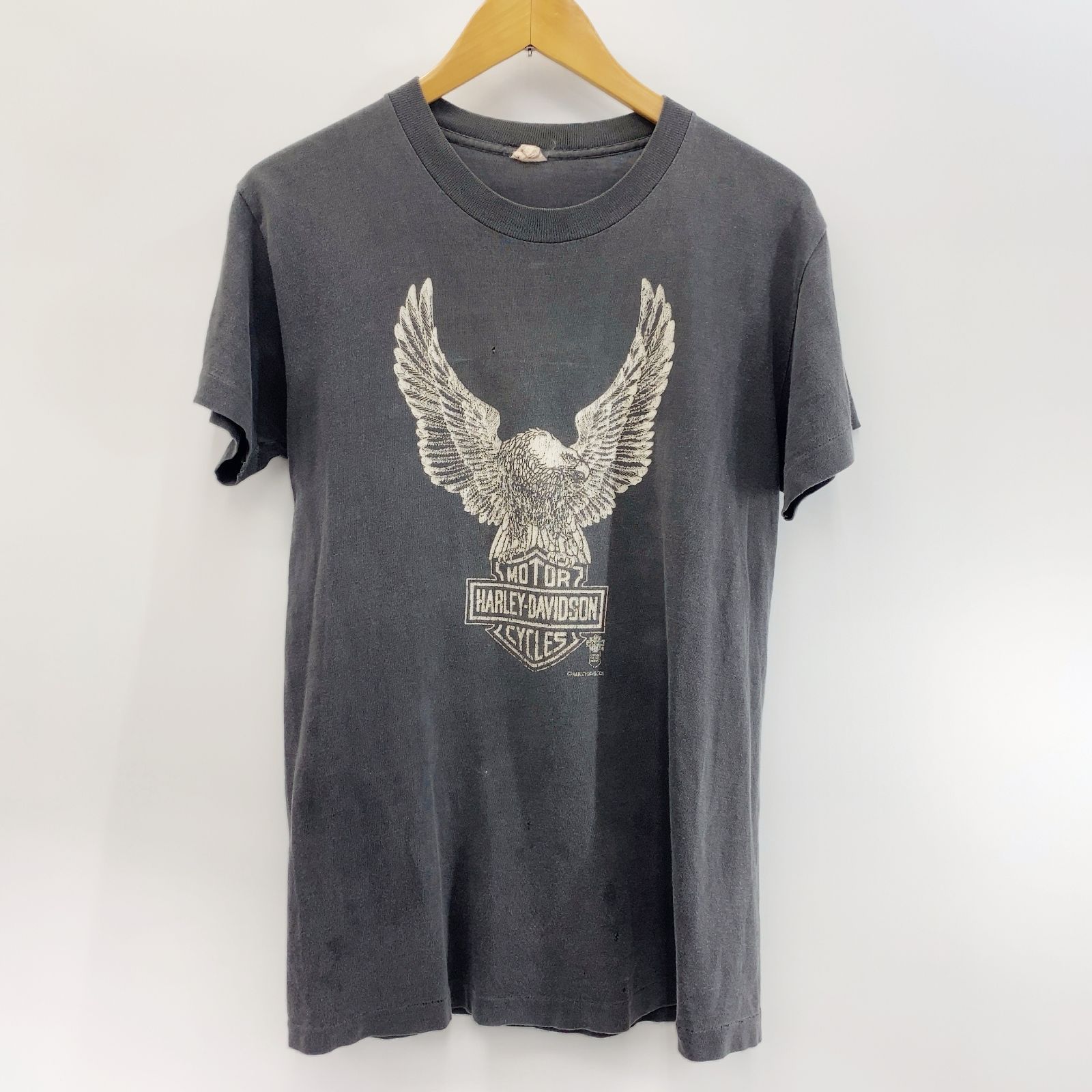 80s USA製 フェード◎ SIGNAL タグ Harley-Davidson Tシャツ M