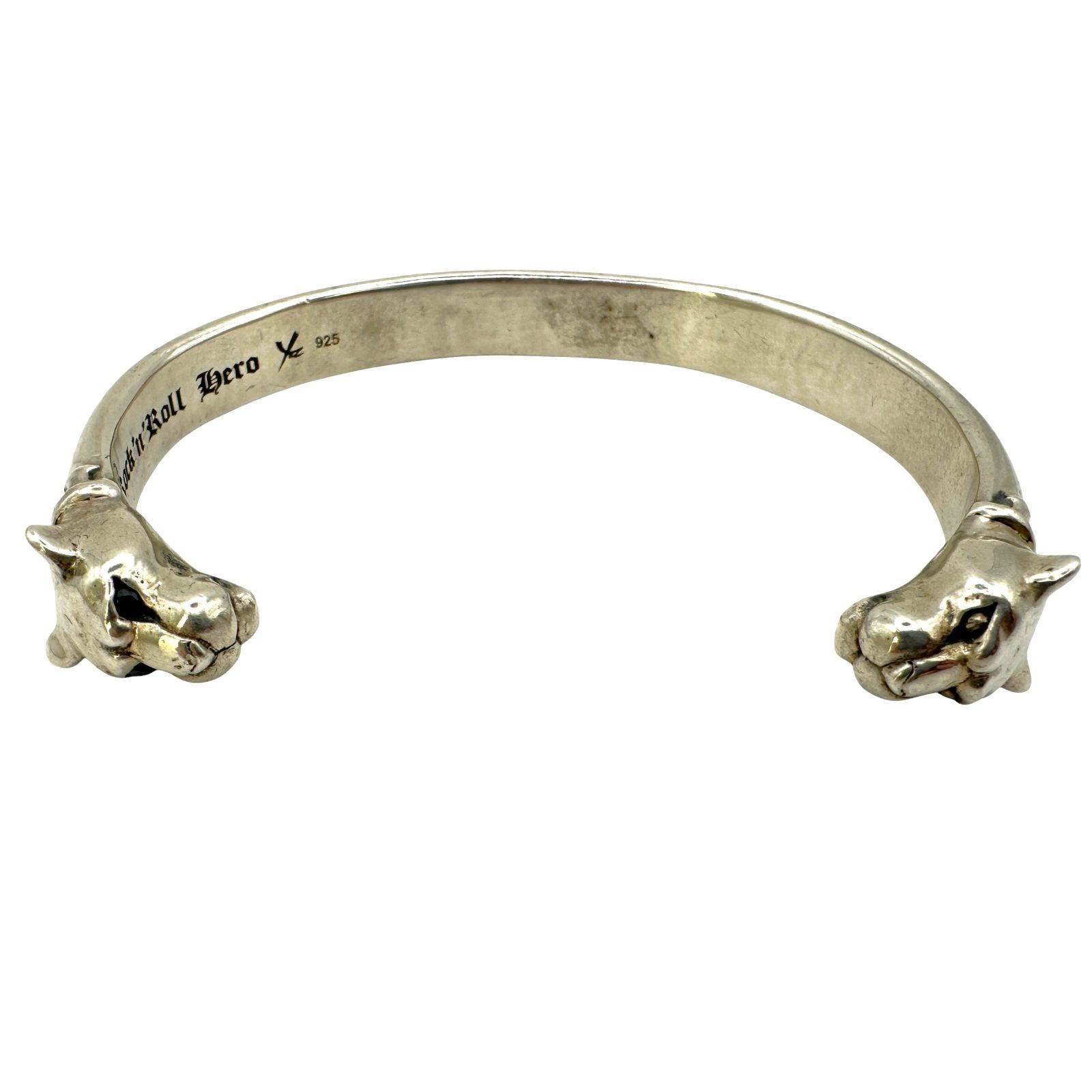【EIKICHI YAZAWA】Official goods 矢沢永吉 925ブレスレット 虎 54.5ｇ SV925 シルバー メンズ レディース ユニセックス アクセサリー 【中古品】 USED-AB 【9356】