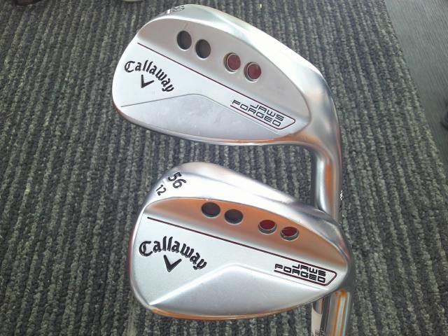中古 ウェッジ キャロウェイ JAWS FORGED 2023 Chrome 50.56 2本セット