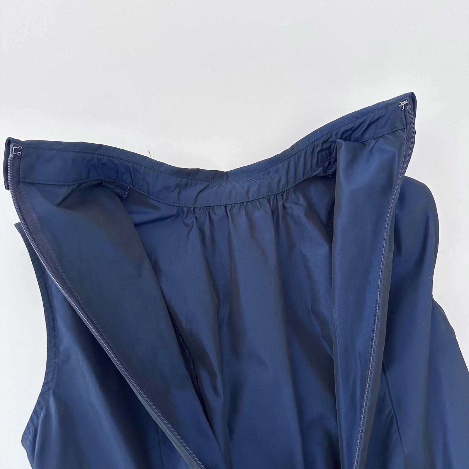アナイ ANAYI 美品 シャンブレー タフタ ティアード ワンピース