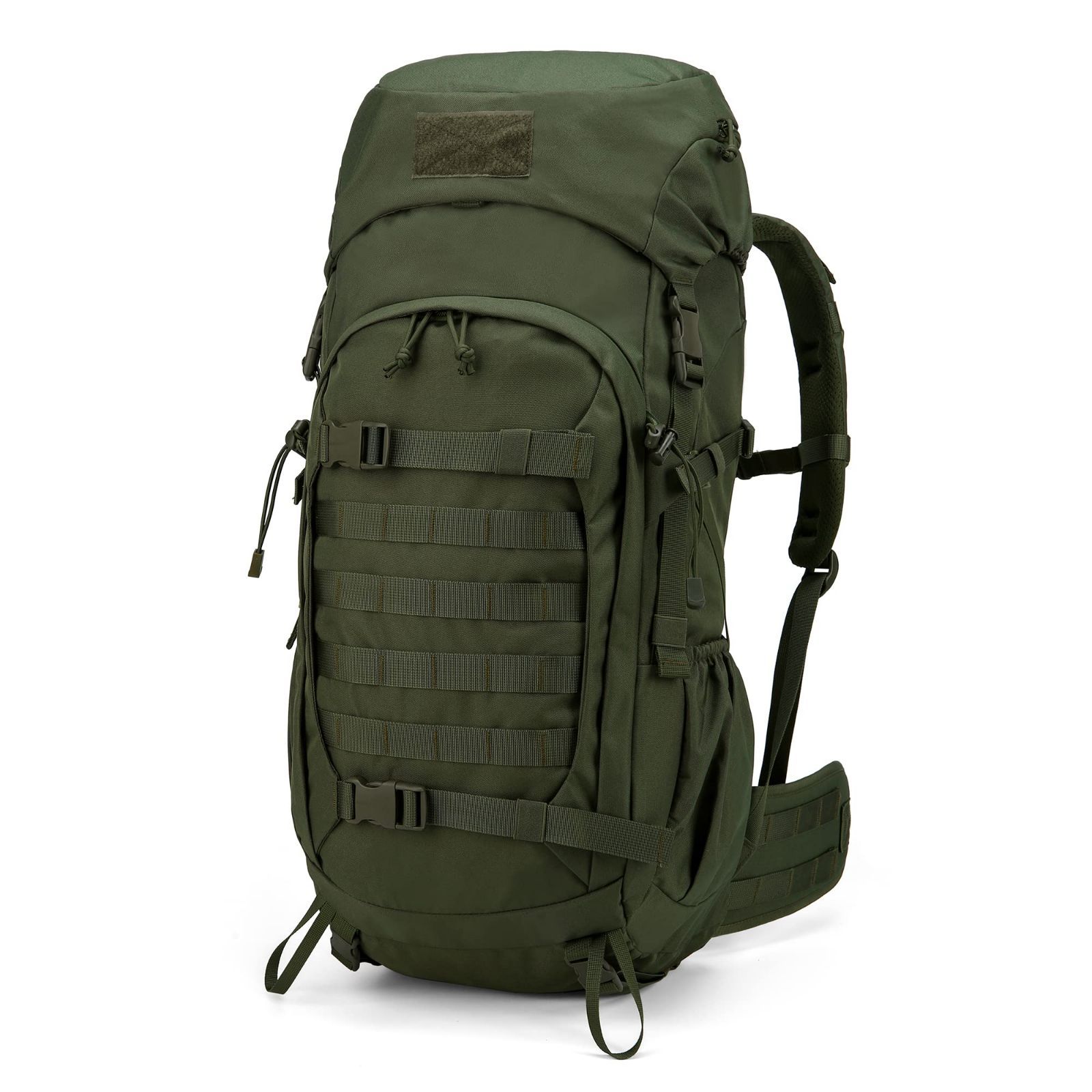 【新着商品】[Mardingtop] 50L バックパック 大容量 レインカバー付 タクティカルリュックサック キャンプ 登山 モールシステム ミリタリーリュック 軍用バッグ サバイバル トレッキング 大型 旅行 防災