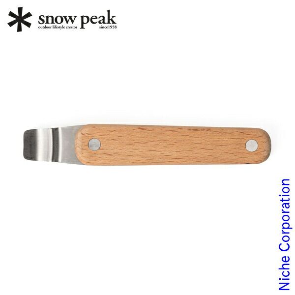 [Brand New] Snow Peak Wood Handle LF-068 Outdoor Camping Cooking Tool Camping Supplies Hollow Series Exclusive Natural Wood Beech Outdoor Gear
