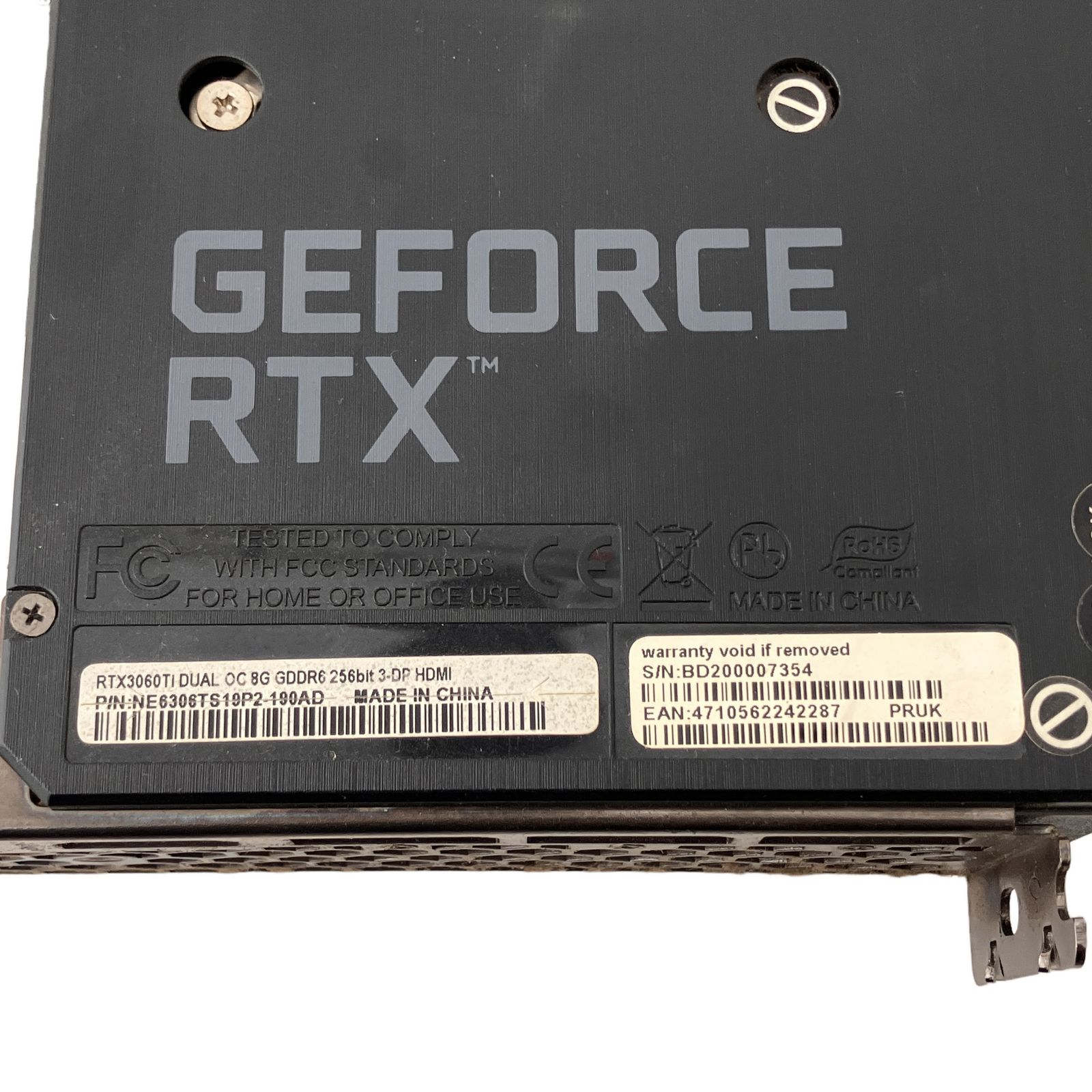Palit RTX 3060Ti Dual OC 8GB グラボ ジャンク - メルカリ