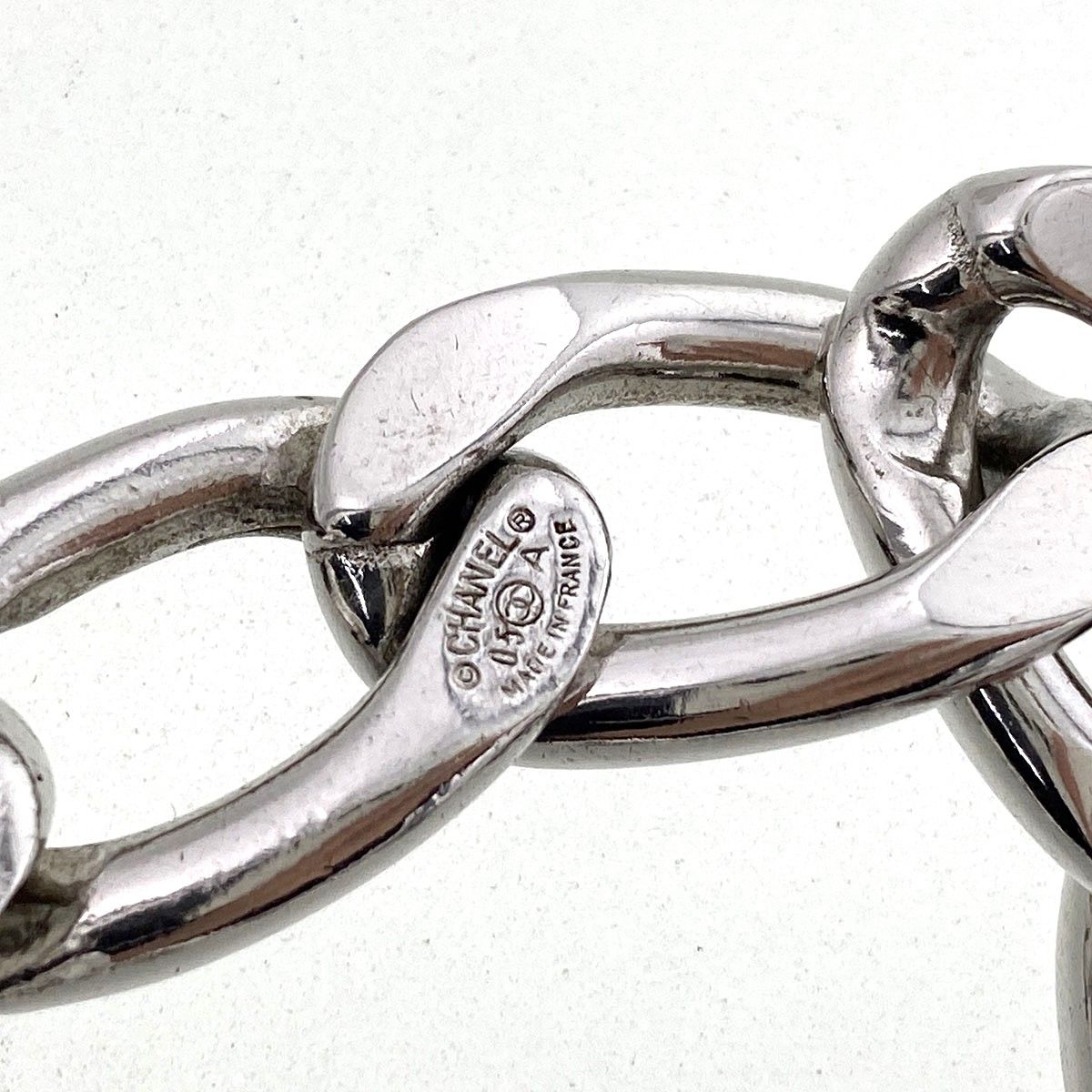 CHANEL シャネル ロゴ パール チェーン ブレスレット 05A レディース 