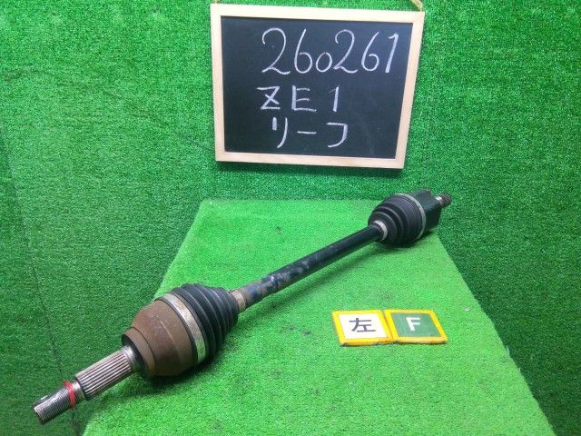 【中古】リーフ ZAA-ZE1 左フロントドライブシャフト 39101-5SA0A 自社品番260261 XBL