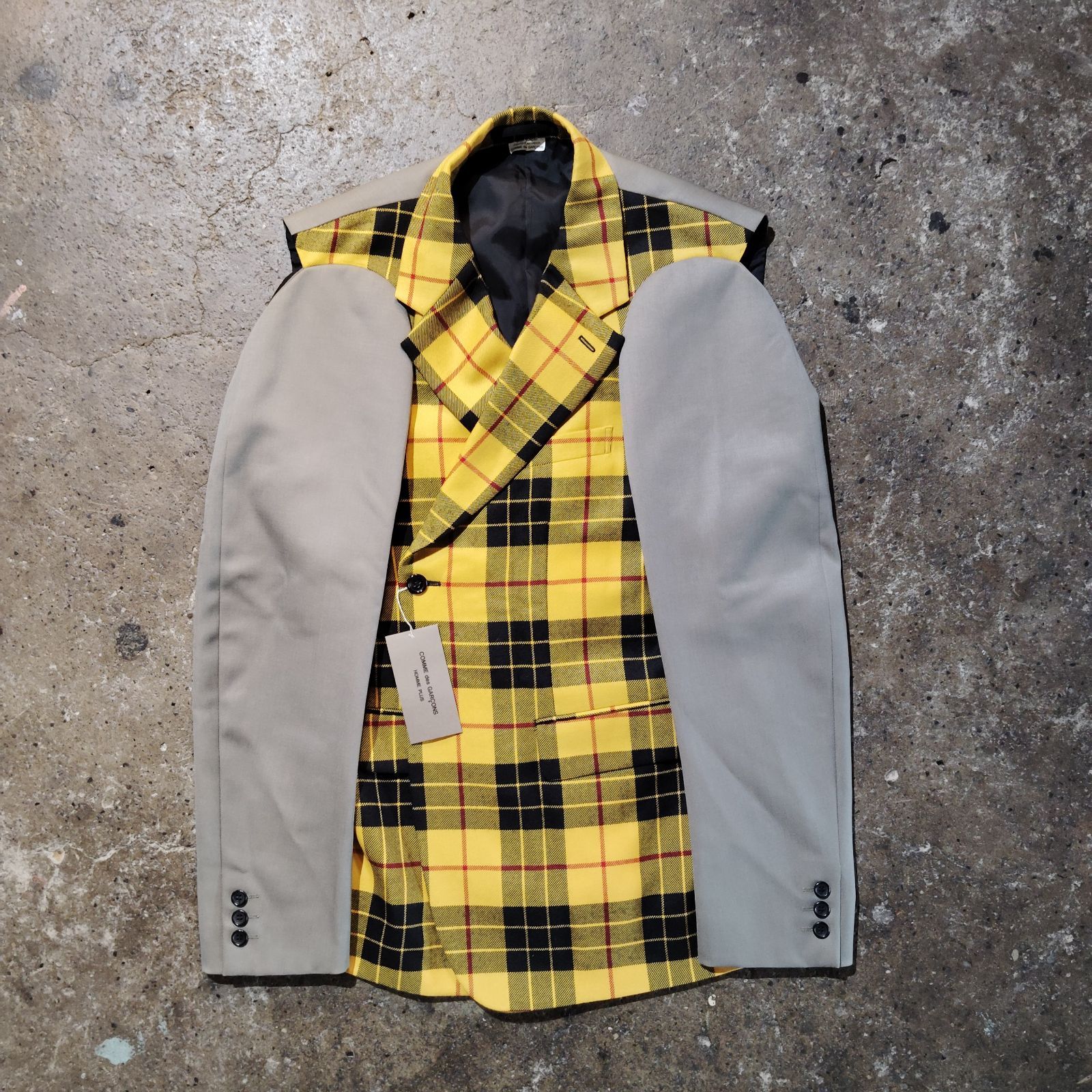 COMME des GARCONS HOMME PLUS 24ss ドッキングダブルジャケット M 
