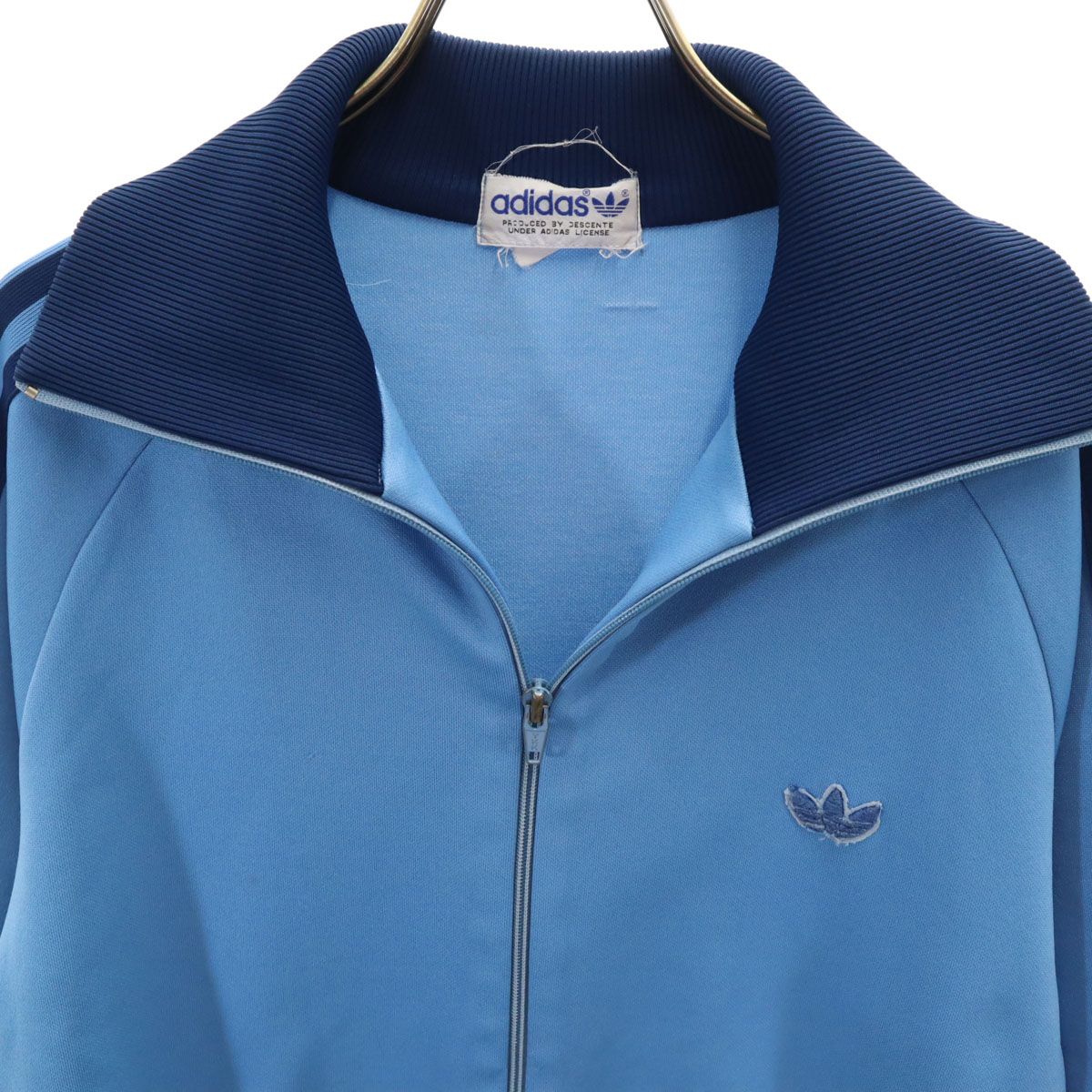 adidas アディダス 70s ヴィンテージ トラックジャケット 4 水色 