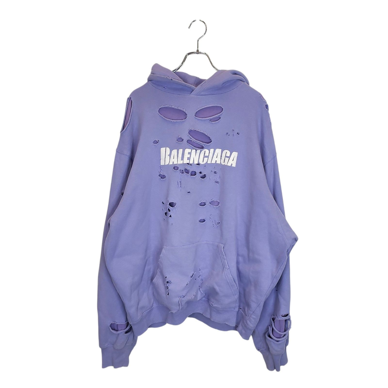BALENCIAGA バレンシアガ 21SS Caps Destroyed Hoodie キャップス 