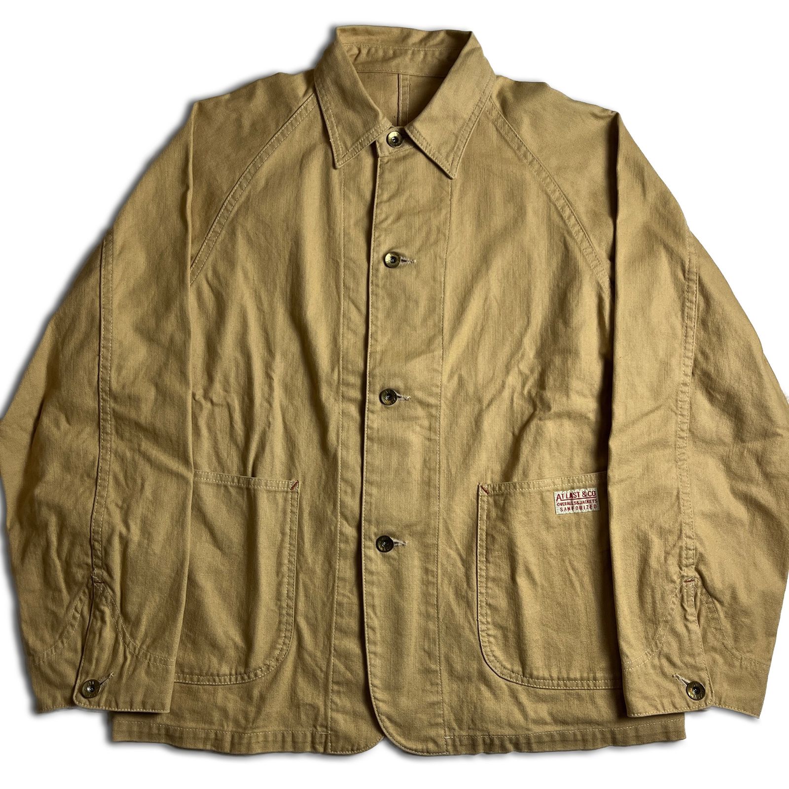 【美品】ATLAST&CO. カバーオール 40 サンドベージュ 677J アットラスト 2000000024639