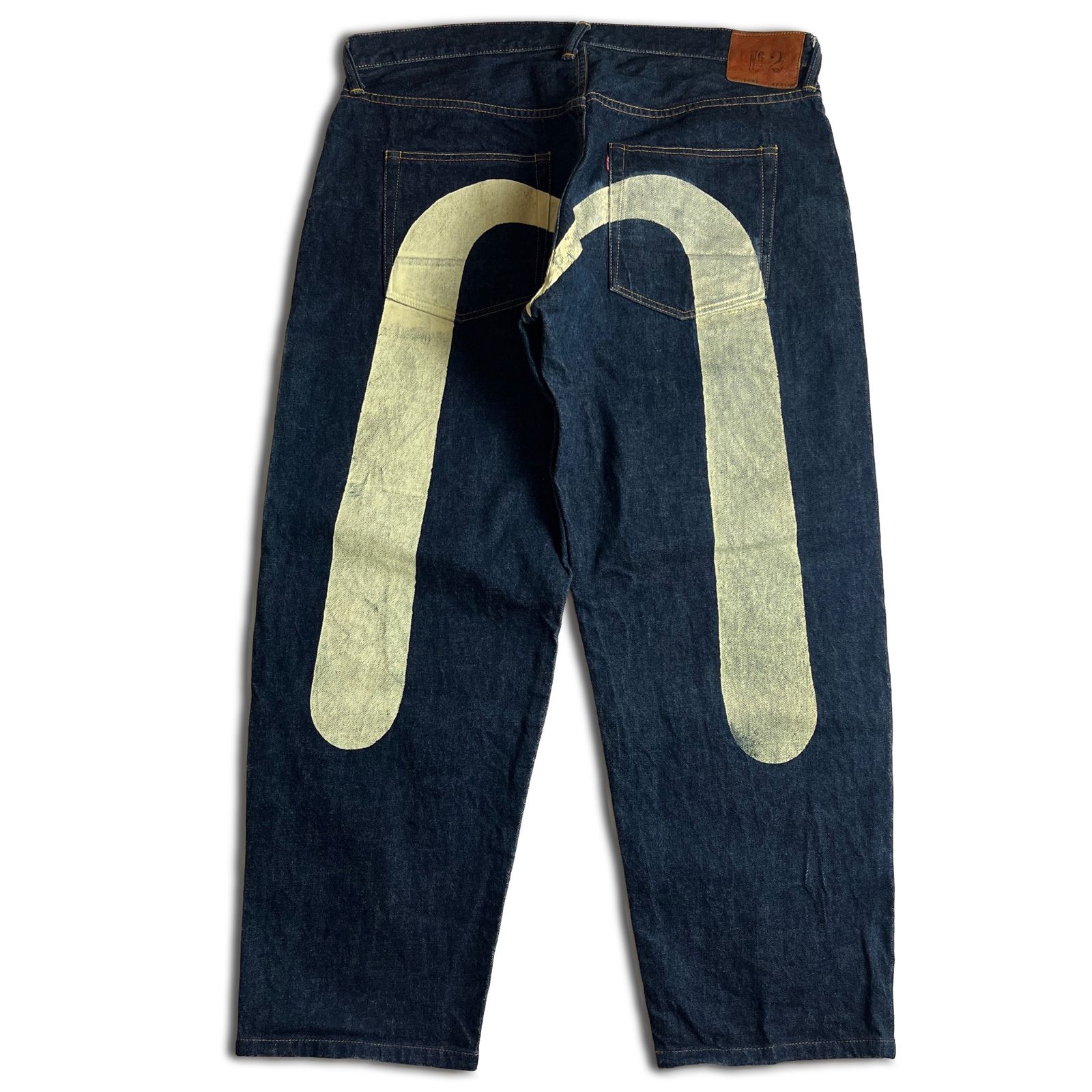 ビッグサイズ W42】EVISU ビッグカモメ ペンキデニムパンツ 42×35 