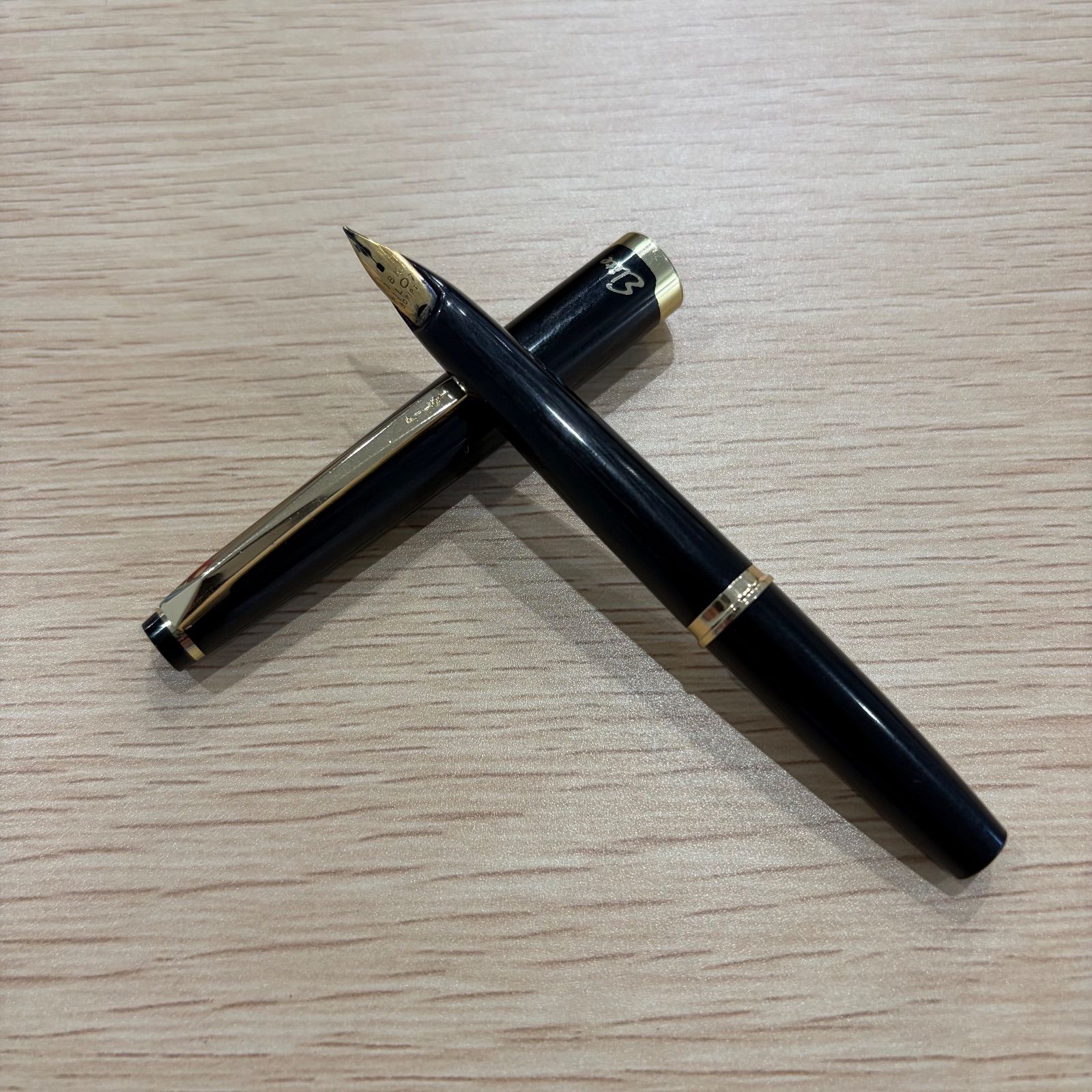 Pilot Elite Fountain Pen 18K-750 Gold Pen F with fine print