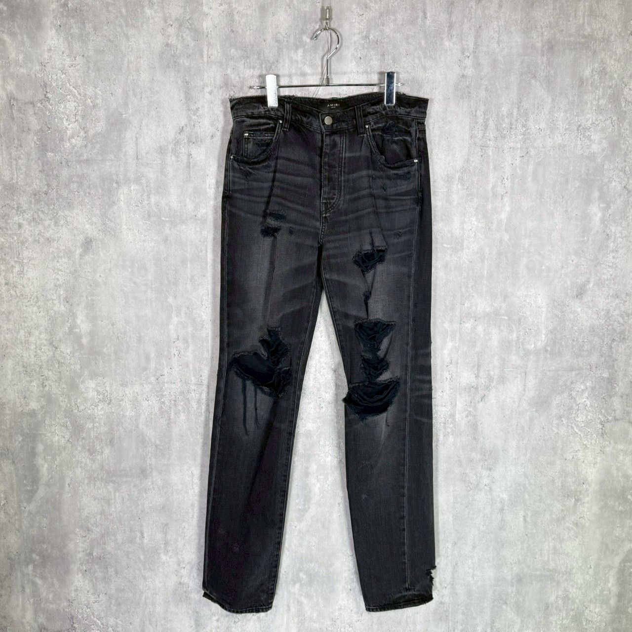 m*s様 AMIRI ダメージ加工 ブラックデニム 楽天市場】【美品】 AMIRI / アミリ | 2024SS | MX1 PLAID JEAN