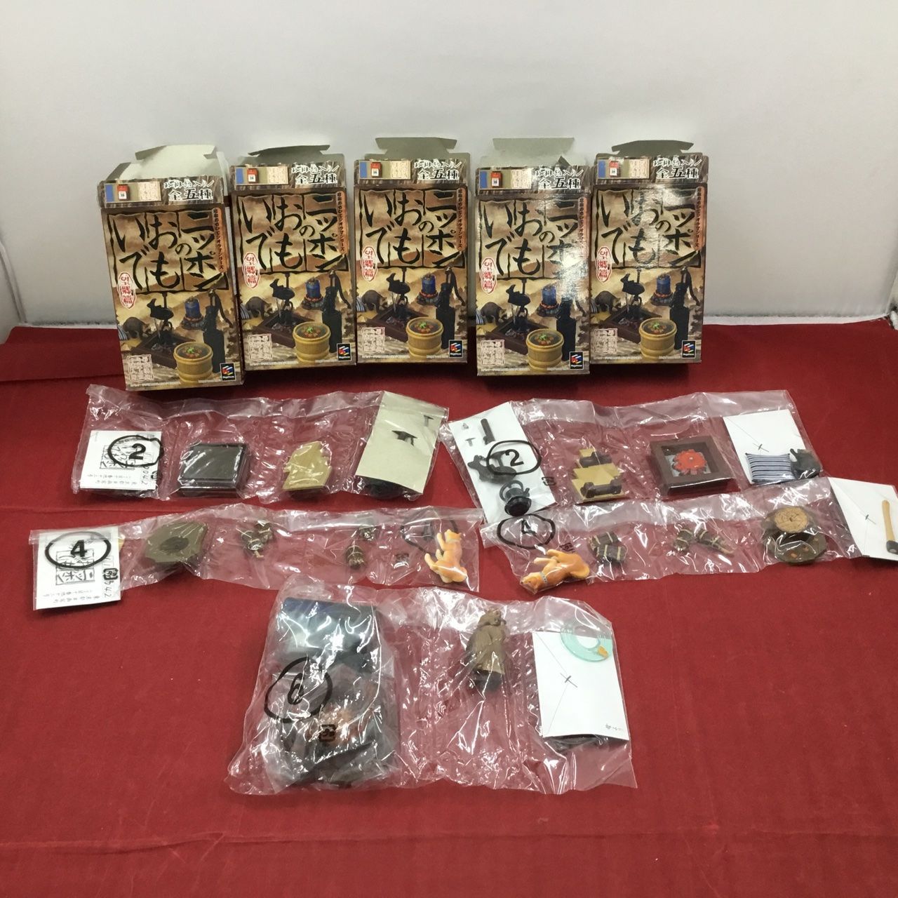 メガハウス　ポップンツール　にっこりティーセット　ミニチュア　内袋未開封品 内袋未開封品 3種・5点セット メガハウス 食玩 ニッポンのおもいで