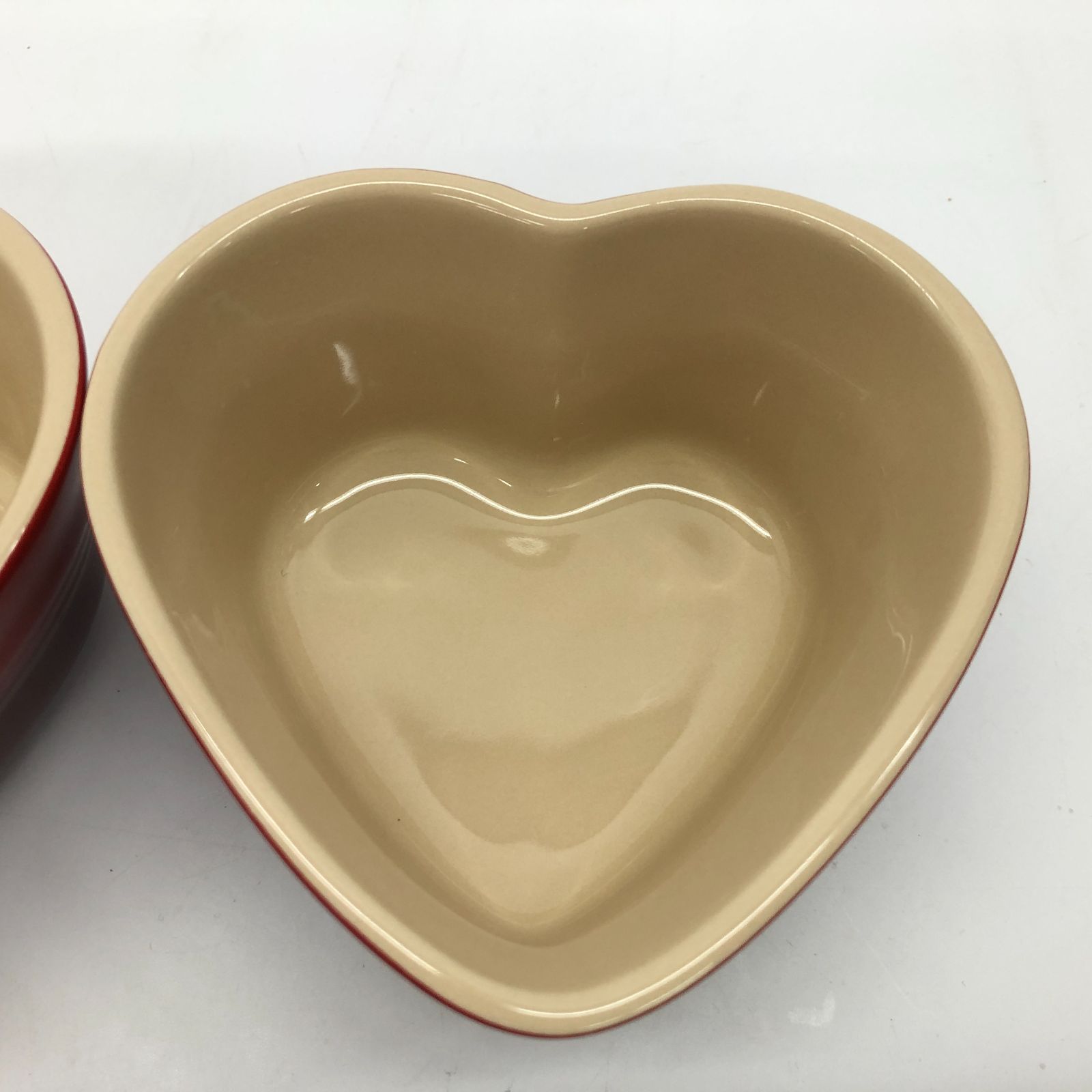 Le Creuset ル・クルーゼ ハート型 食器 ラムカン・ダムール フタ付き 