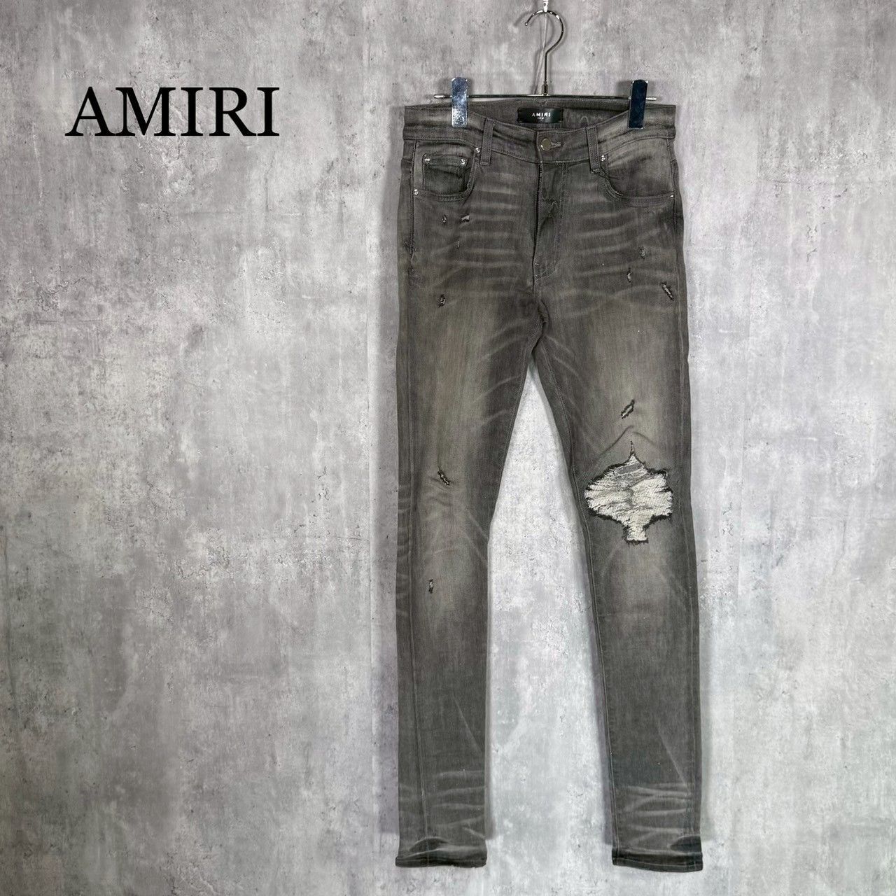 AMIRI』アミリ（29）ダメージ加工 スキニー デニムパンツ - メルカリ
