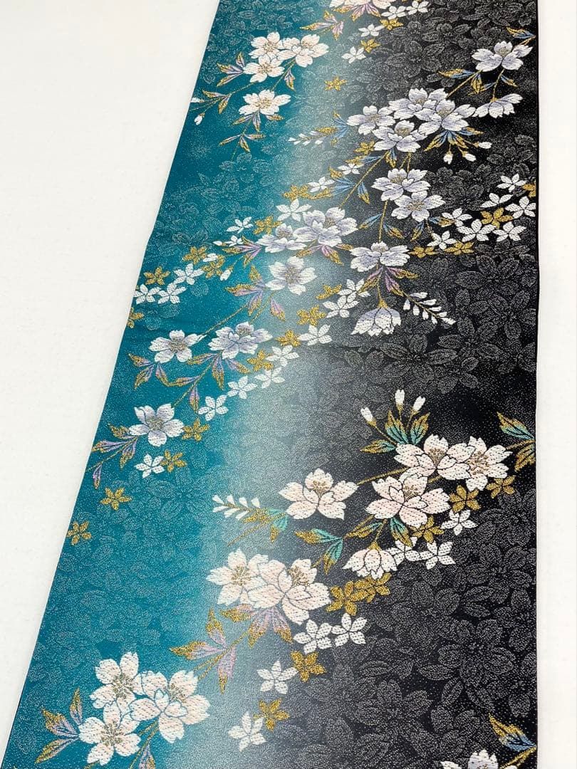 袋帯 振袖 芯なし仕立て 正絹 桜 D655 - メルカリ