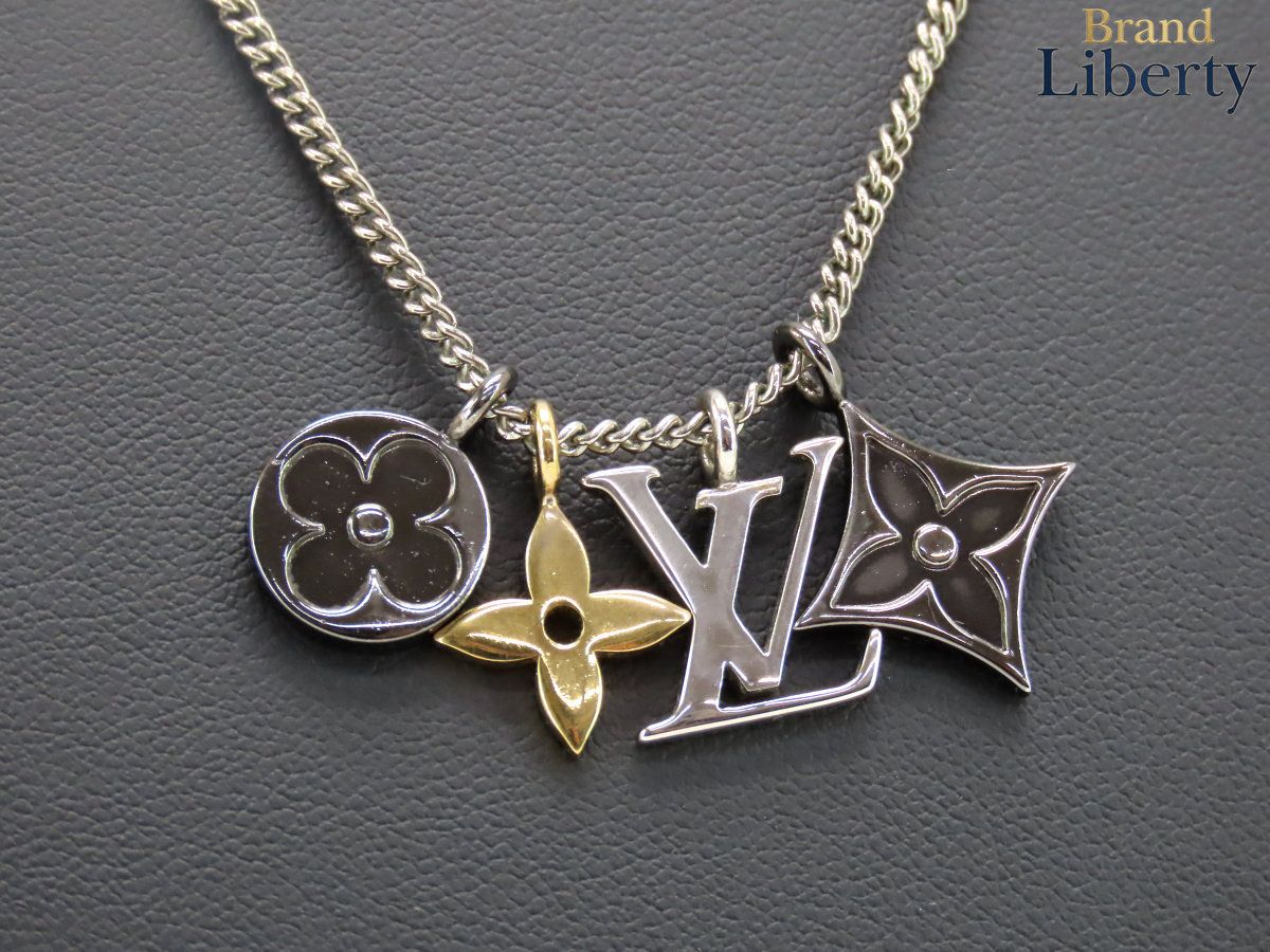 美品】ルイヴィトン LOUIS VUITTON ペンダント LV インスティンクト