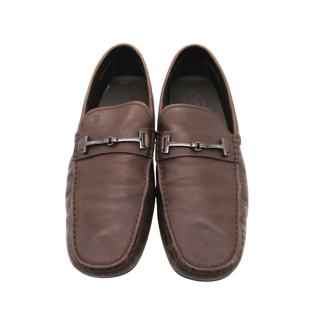 TOD'S トッズ ローファー Tビット ドライビング シューズ レザー