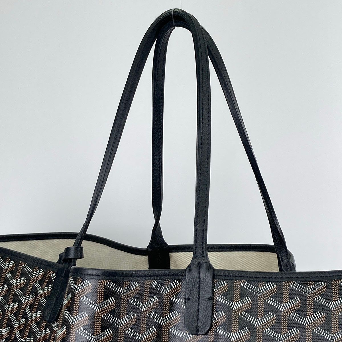 新品】GOYARD ゴヤール サンルイPM ブラック ポーチ付 トートバッグ 
