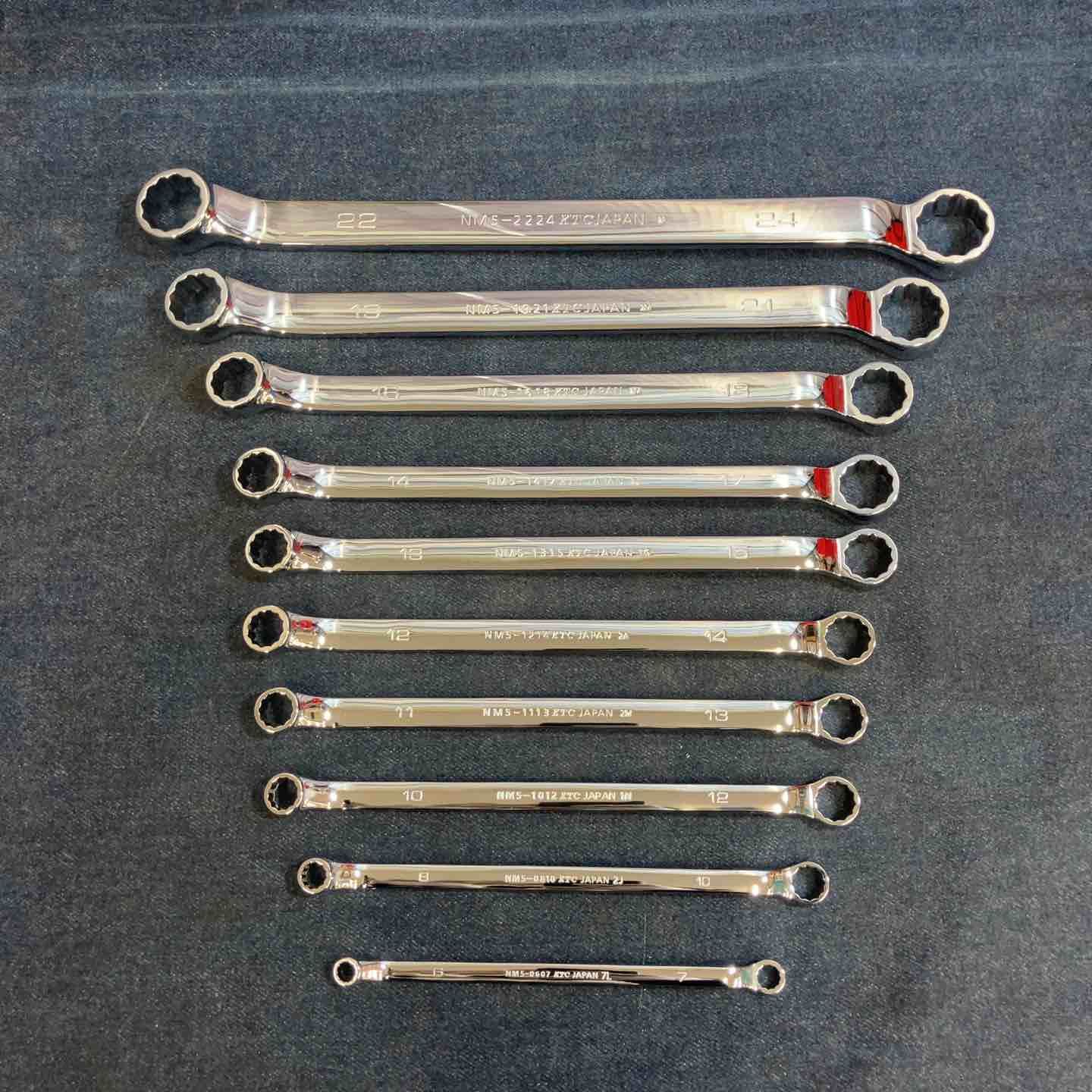 【美品】KTC ネプロス メガネレンチ NM5-2224,1921,1618,1417,1315,1214,1113,1012,0810,0607 10本セット【八潮店】