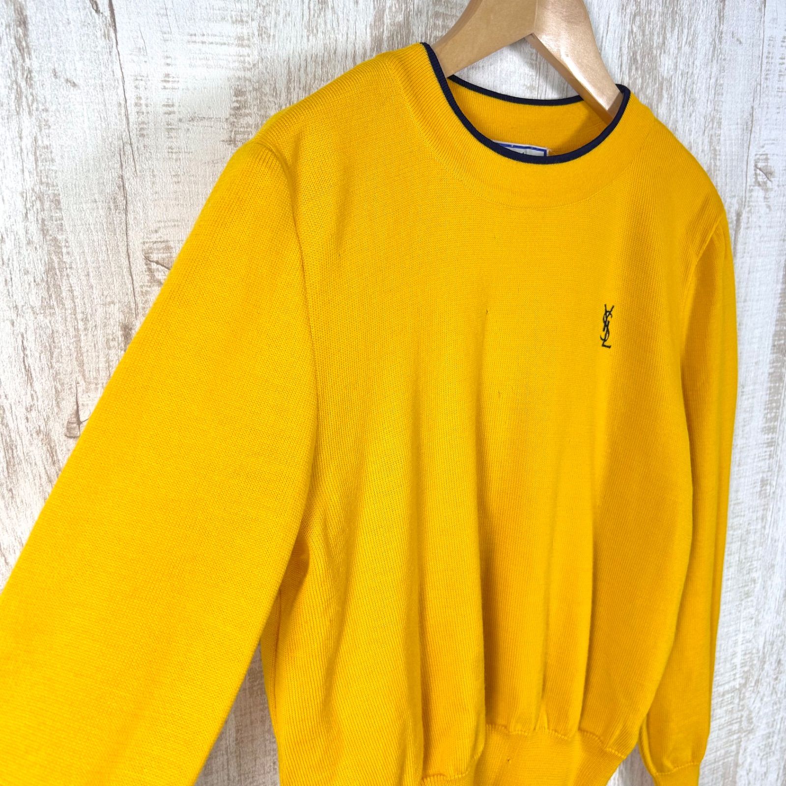 90s YSL Yves Saint Laurent ヴィンテージ イヴサンローラン ロゴ刺繡