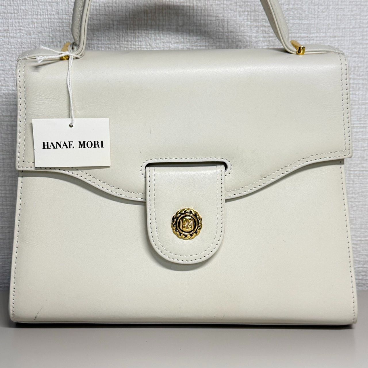 WB230 HANAE MORI ハナエモリ 森英恵 レザー ワンハンドル 2wayバッグ 