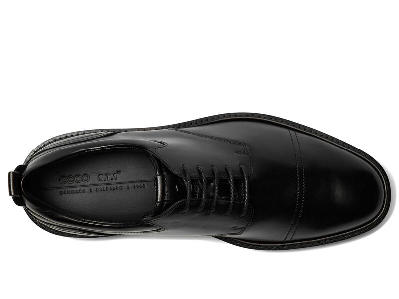 エコー メンズ シューズ オックスフォード キャップ ECCO ST1 Hybrid Cap Toe Oxford BlackBlack Out ブラック
